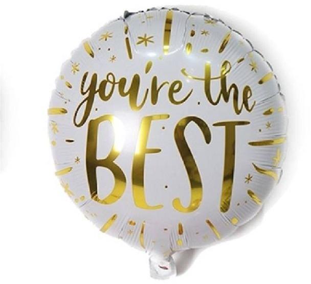 HIPPITY HOP HAPPY BIRTHDAY YOU ARE THE BEST PRINTED FOIL BALLOON ( 18 INCH) FOR DECORATION WHITE