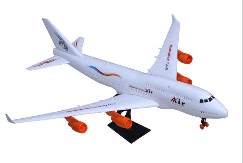  ABS Kids Toy Airplanes, Color : White Orange