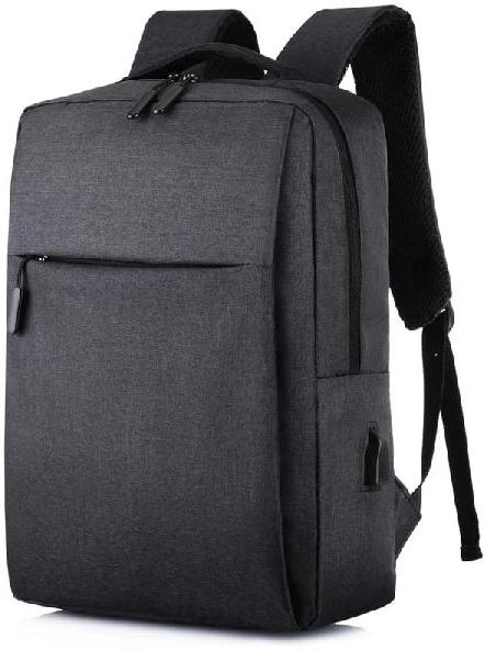 Order Plain Cotton Backpack bag coton, Color : Black