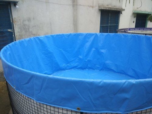 PVC Biofloc Aquaculture Tank, Color : Blue