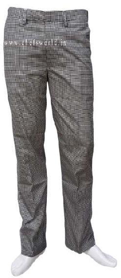 Regular Cotton Grey Formal Trousers, Closure Type : Zipper Fly
