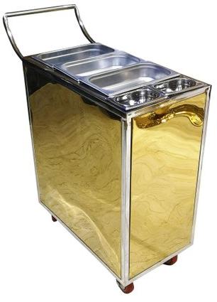 Krishna International Stainless Steel Trolley