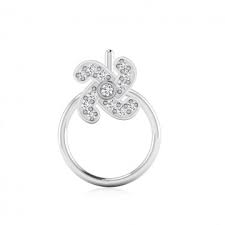 Round Polished Silver Nose Pin, Feature : Attractive Designs, Finely Finished, Shiny Look