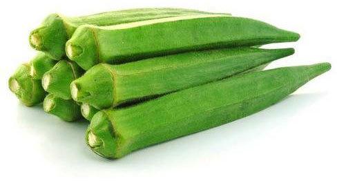 Fresh Okra, for Cooking, Color : Green