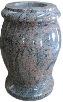 Jar Shaped Granite Vase, for Decoration