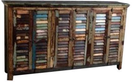 Boat Wood Sideboard Cabinet