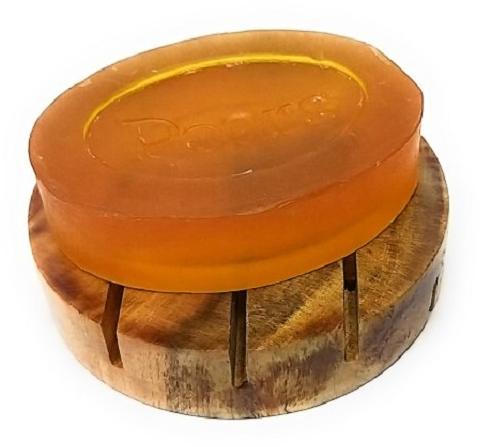 Round wooden soap dish, for Bathroom