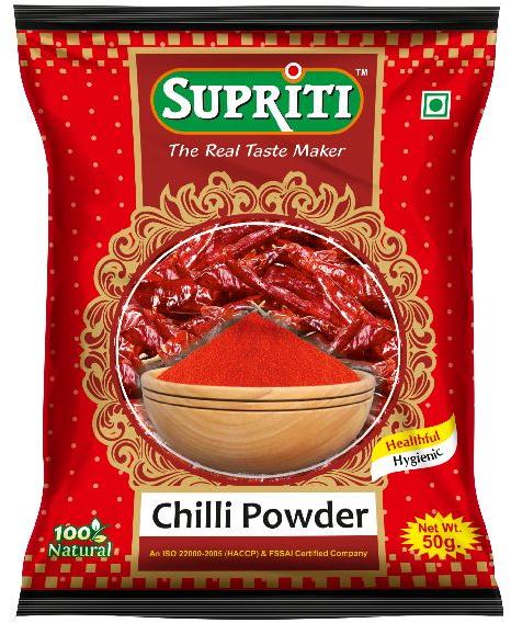Supriti Natural Chilli Powder, for Cooking, Fast Food, Sauce, Snacks, Certification : Fssai