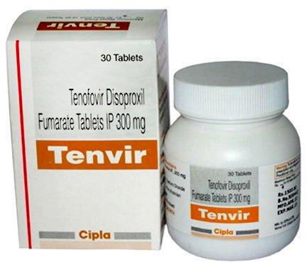 TENVIR Tenofovir 300mg Tablet, for Hospital, Personal, Packaging Type : Bottle