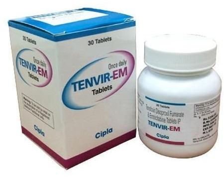 Tenvir Em Tablets, for Hospital, Personal, Packaging Type : Bottle