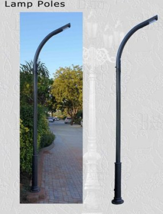 Cast Iron / MS Street Light Pole, Color : Customized