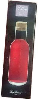 Glass Cork Stopper Bottle, Color : Red
