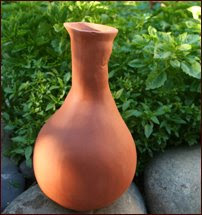 Custom Shape Olla Gardening Pot, Color : Red