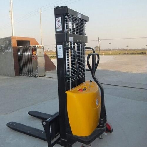 Electric Straddle Stacker, Color : Golden yellow