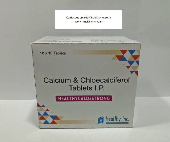 Calcium & Chloecalciferol Tablets IP, for Clinical