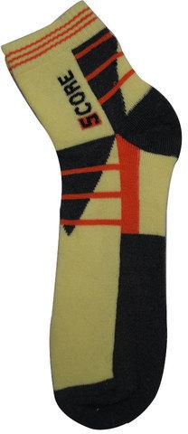 Terry Ankle Socks, Color : Black, Yellow