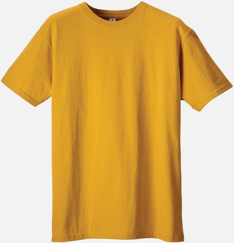 Plain Yellow Organic T Shirt, Gender : Men