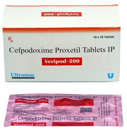 Cefpodoxime Proxetil Tablet, Packaging Type : Box