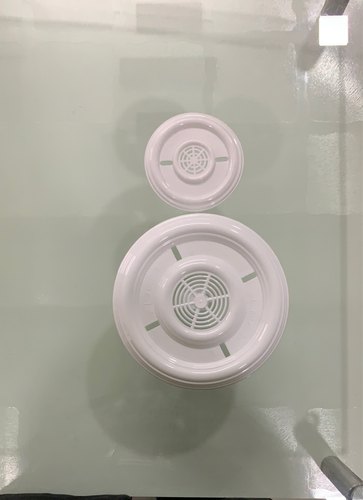Round Plastic Fan Plate, Color : White