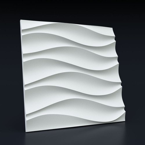 GRG 3d wall panel, Color : White