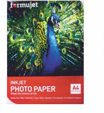 Plain Formujet Inkjet Photo Paper, Feature : Dye Inked, Flexible, Microporous Resin