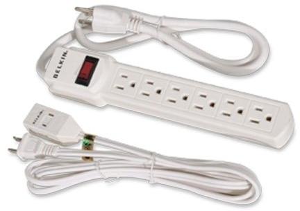 Plastic EXTENSION CORD, Color : White