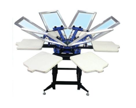 Four Colour Flat T-shirt Screen Printing Machine