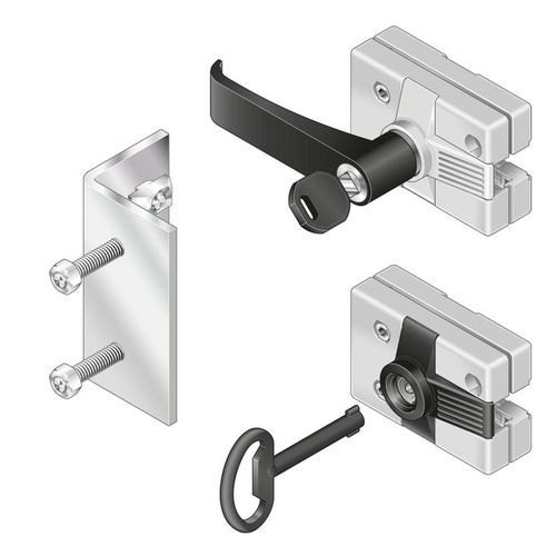 Stainless Steel Sliding Door Lock, Color : Silver