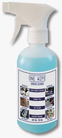 One Wipe hand sanitizer, Packaging Size : 250 ml