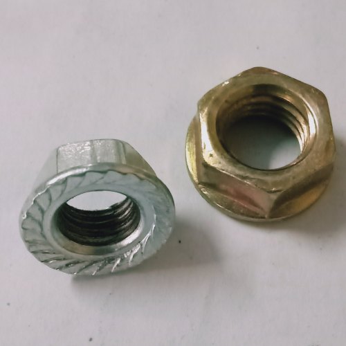 Goyal Fasteners mild steel Flange Nut, Packaging Type : Bag