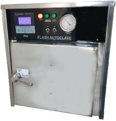 Stainless Steel Table Top Flash Autoclave, Shape : Rectangular