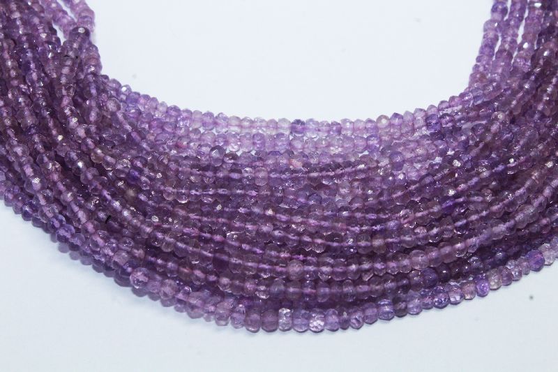 50gm Pink Amethyst Faceted Beads, Certification : ISO 9001:2008 Certified, ISI Certified