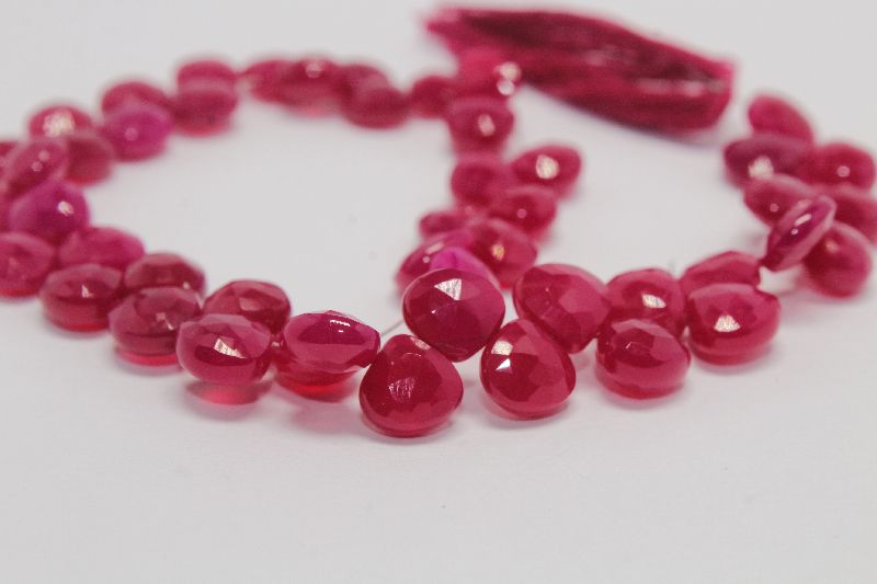 Pink Chalcedony Faceted Heart Shape Beads, Packaging Type : Wooden Box, Velvet Box, Plastic Box, Paper Box