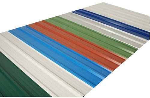 Aluminum Color Coated Roofing Sheets, for Residential Commercial, Color : White, Dark Green, Blue