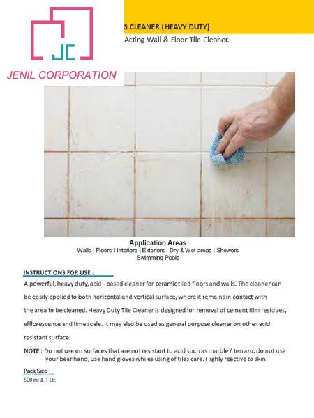 Tiles cleaner, Certification : ISO 9001:2008 Certified