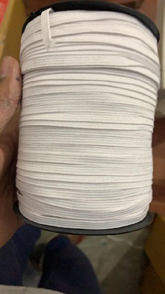 Polyster Flat Mask Elastic, for Garments Use, Feature : Good Quality, Perfect Strength, Soft Texture