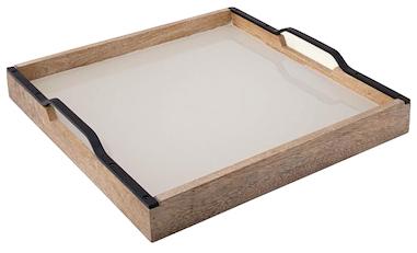 Polished Plain White Wooden Serving Tray, Feature : Attractive Pattern, Fine Finshed, Light Weight