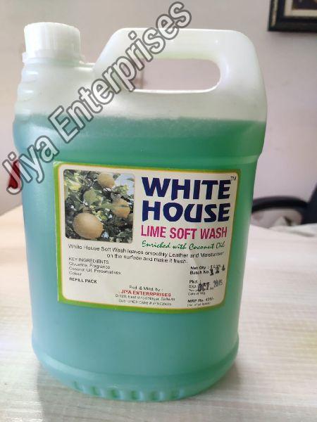 White House Lime Hand Wash Liquid(5LTR), Form : Gel