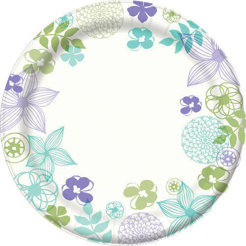 Round Printed Paper Plates, For Event, Nasta, Party, Snacks, Utility Dishes, Feature : Disposable