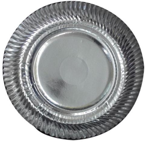 Silver Foil Paper Plates, for Event, Nasta, Party, Snacks, Utility Dishes, Feature : Disposable