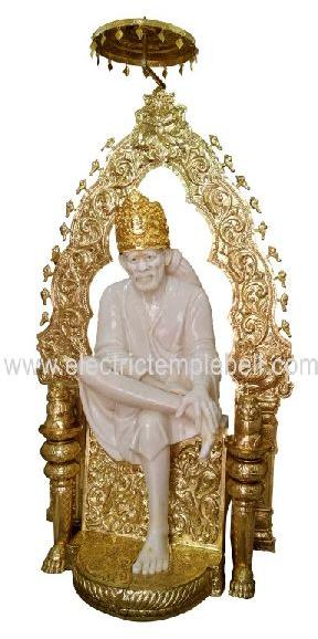 Brass Sri Sai Baba Idol, Pattern : Polished, Packaging Type : Thermocol ...