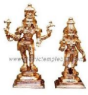 Sivan Parvathi Urchavar Panchaloha Idol, Color : Copper