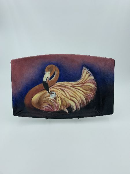 Rectangular Tray with swan design