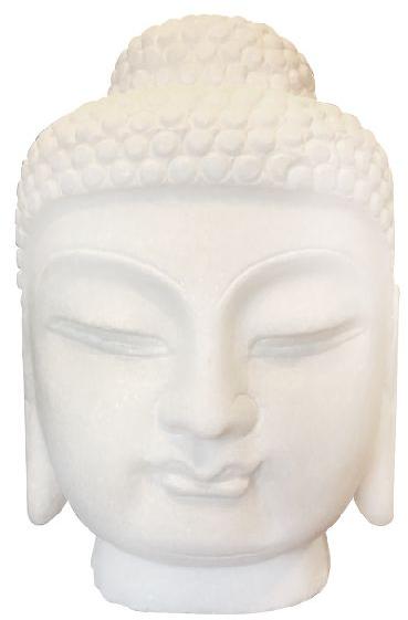 Marble Buddha Head, for Garden, Home, Office, Feature : Easy To Place, Perfect Shape