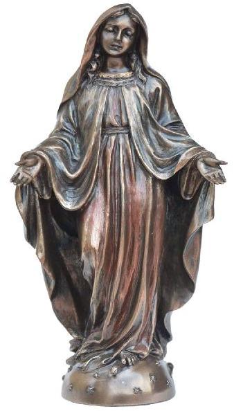 Polished Copper Mother Mary Statue, for Gifting, Home, Office, Style : Antique