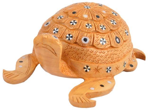 Animal Shape Wooden Turtle, for Gifting Purpose, Decorative, Packaging Type : Corrugated Boxes