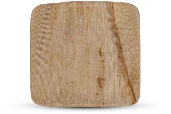 Plain Square Areca Leaf Plate, for Serving Food, Size : 6-12 Inch