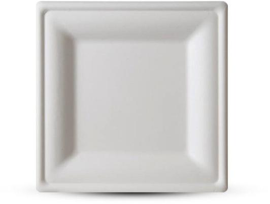 Plain Square Bagasse Plate