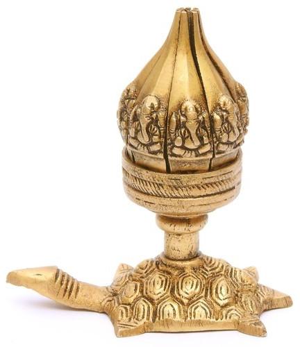 Susajjit Decor Brass Diya, Color : Golden