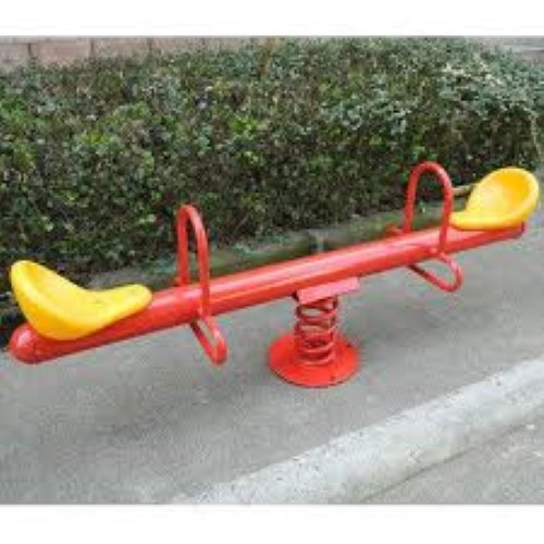 FRP 2 Seater Seesaw, for Park, School, Color : Red, Yellow